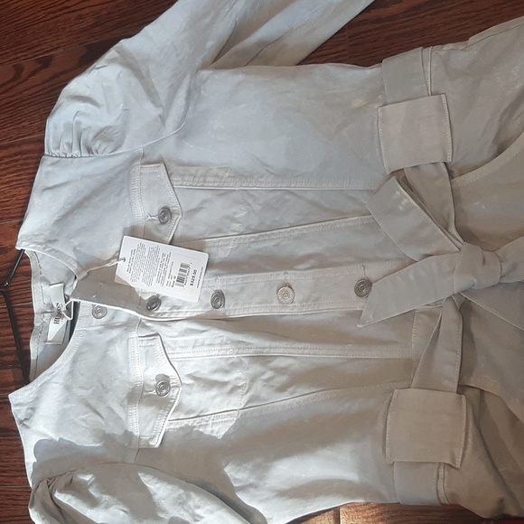 Hudson Women's Denim Long Puff Sleeve in Antarctica color Jumpsuit medium price - Picture 5 of 13